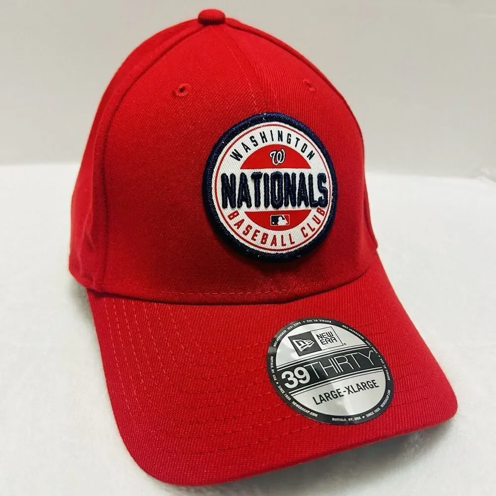 New Era Washington Nationals Game Day 39THIRTY Stretch Flex‎ Hat Cap Red L/XL